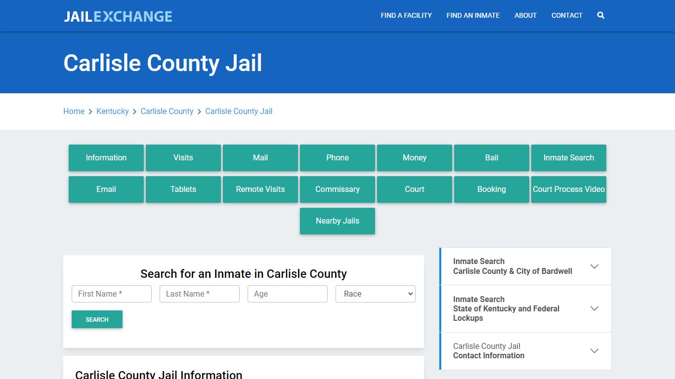 Carlisle County Jail Roster Lookup, KY, Inmate Search